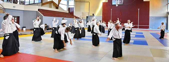  Aïkido dojo de Décines taïso, jumbi-dosa, tandoku-dosa